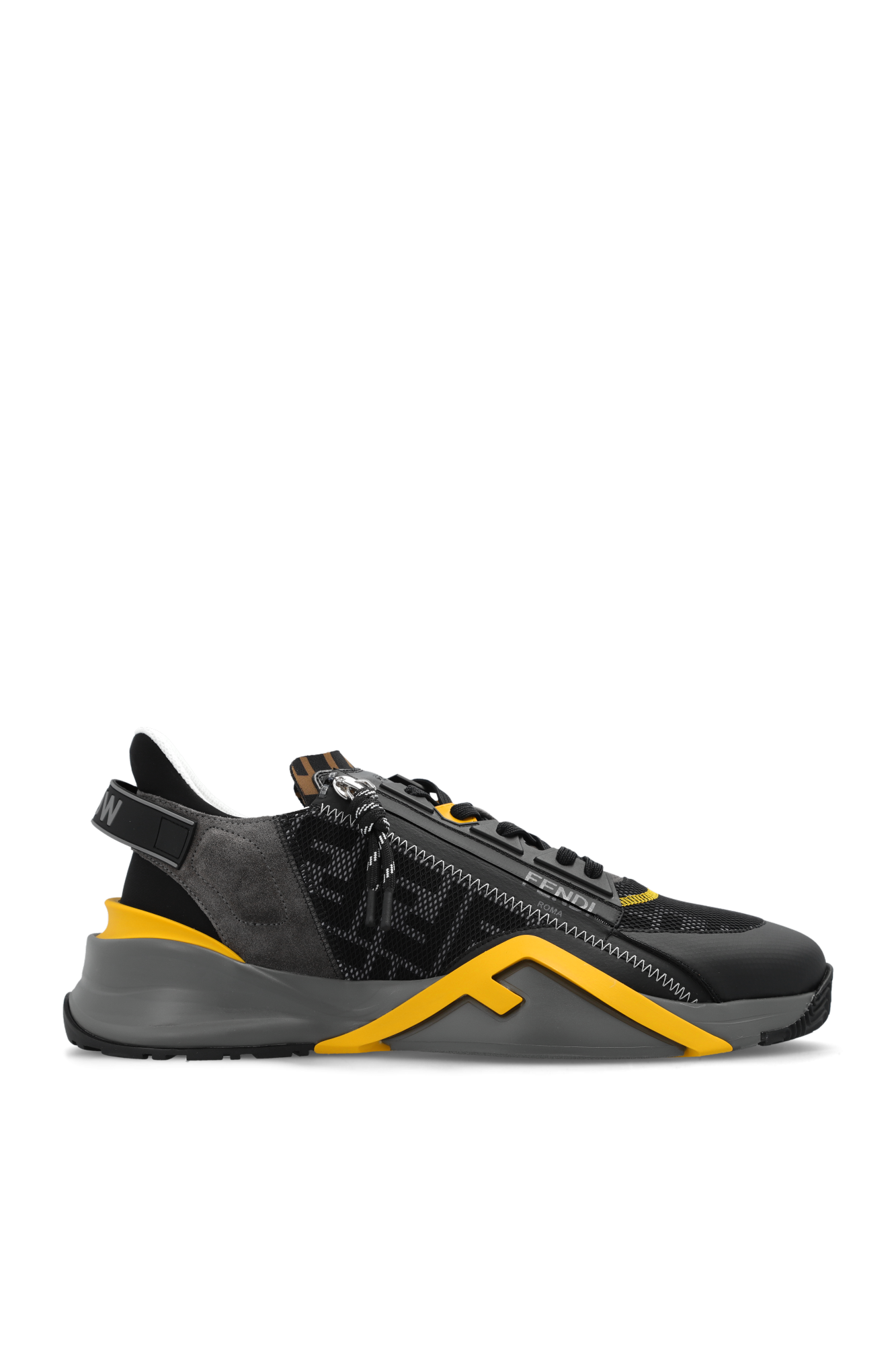 Fendi monogram-pattern baseball cap - Black 'Flow' sneakers